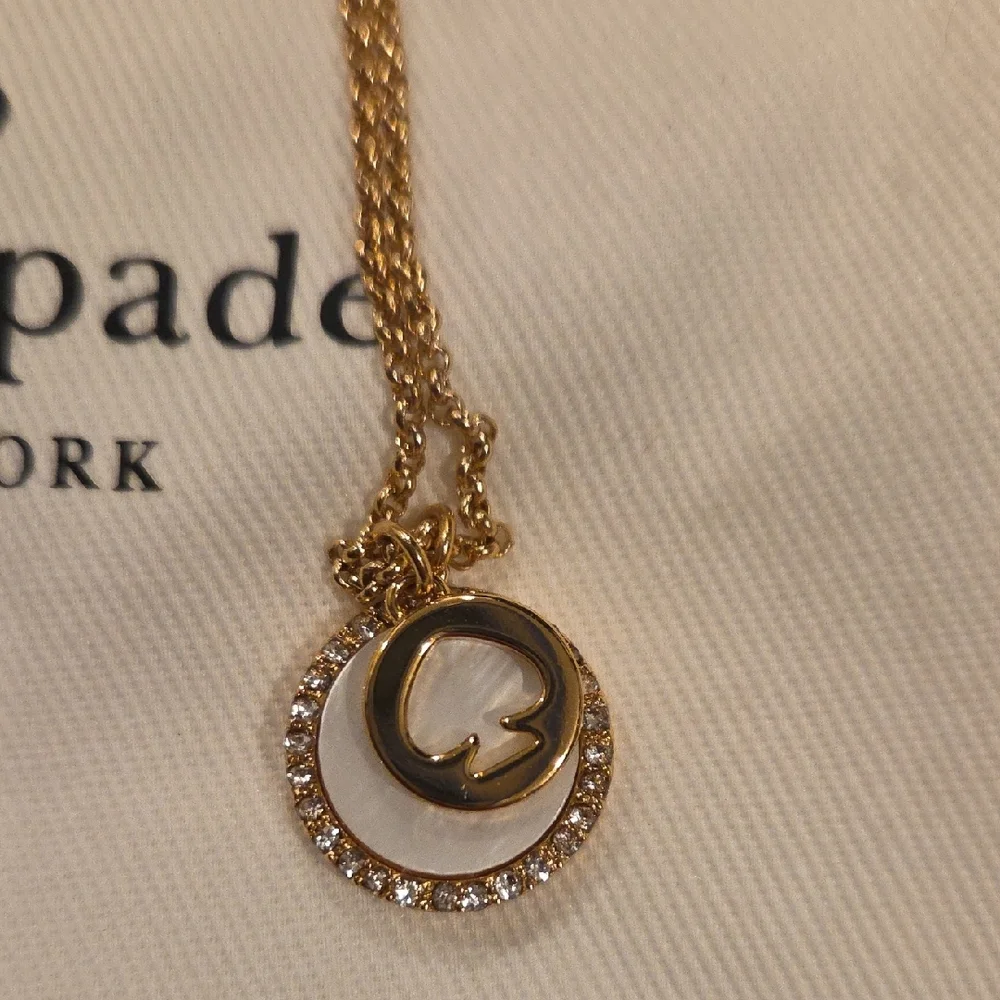 Kate Spade Gold and White Circle Necklace - Picture 6 of 6